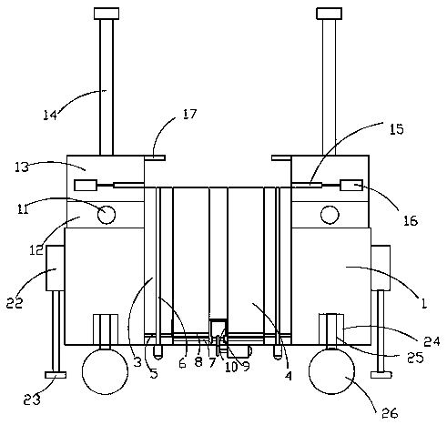Automatic stacking device for flanges