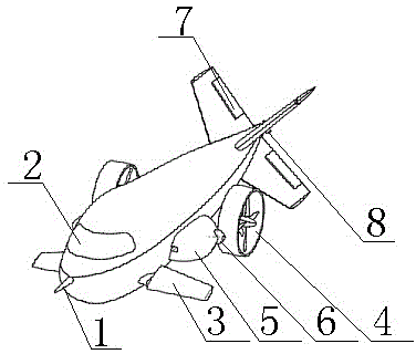 Cross-medium aircraft with changeable shape like sailfish