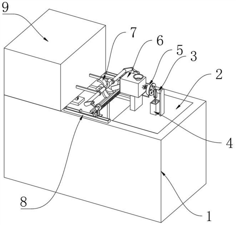 Automatic forage feeding device for fishery culture