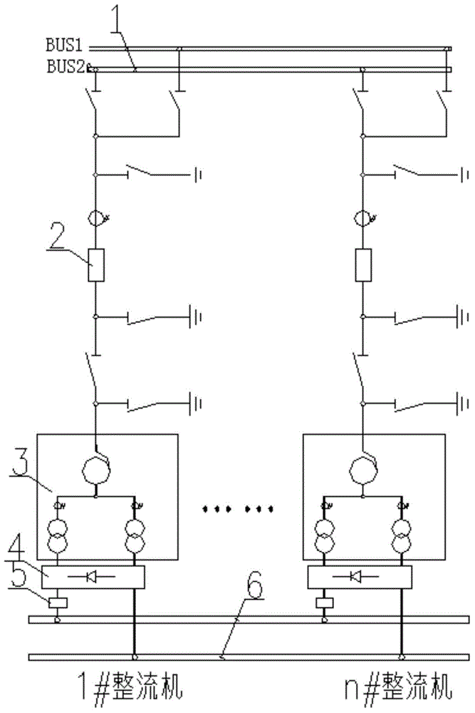 Reverse current protection rectifier unit