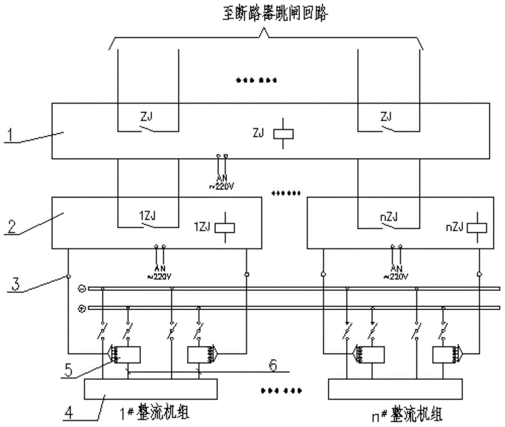 Reverse current protection rectifier unit