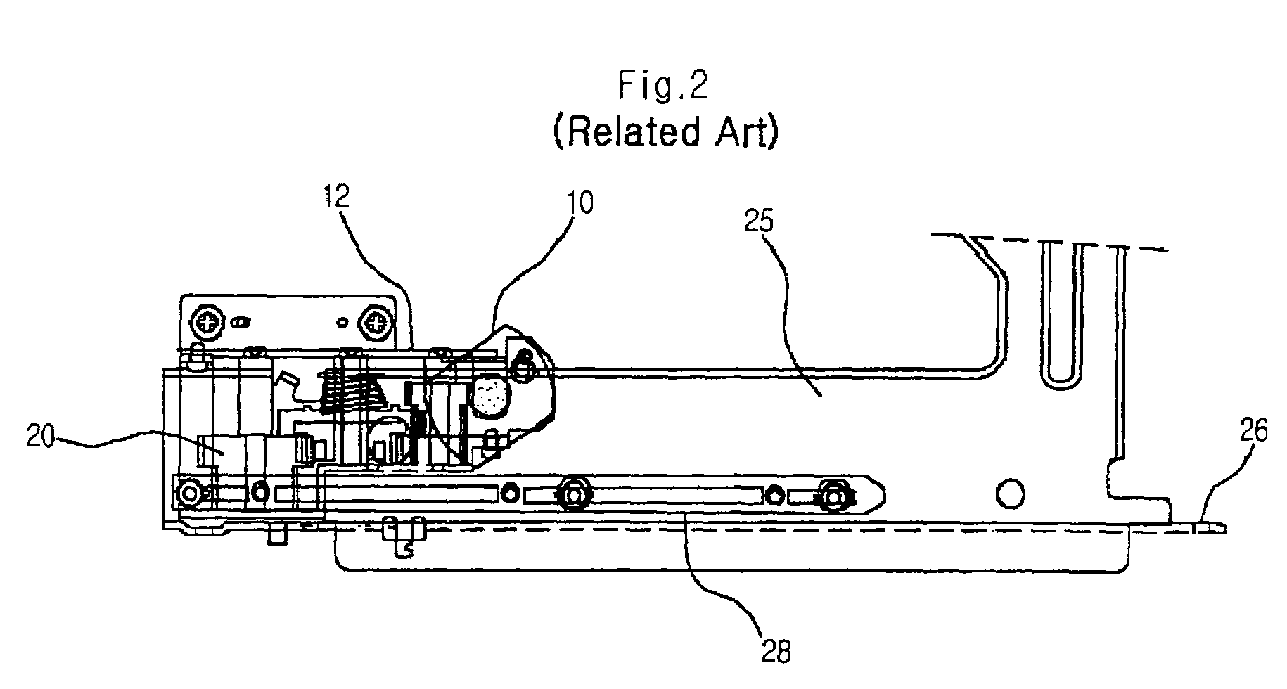 Front panel driving apparatus