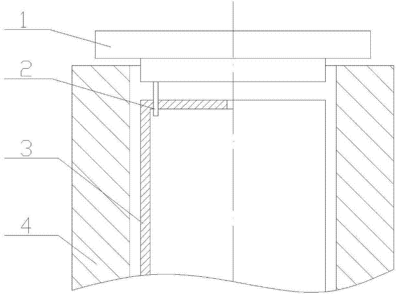 Positioning structure on top of high-pressure liquid ammonia pump cylinder