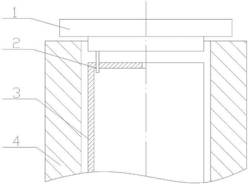 Positioning structure on top of high-pressure liquid ammonia pump cylinder