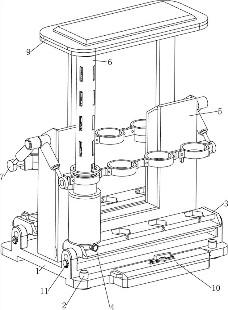 Spare and accessory part anti-collision treatment device for wholesale of spare and accessory parts