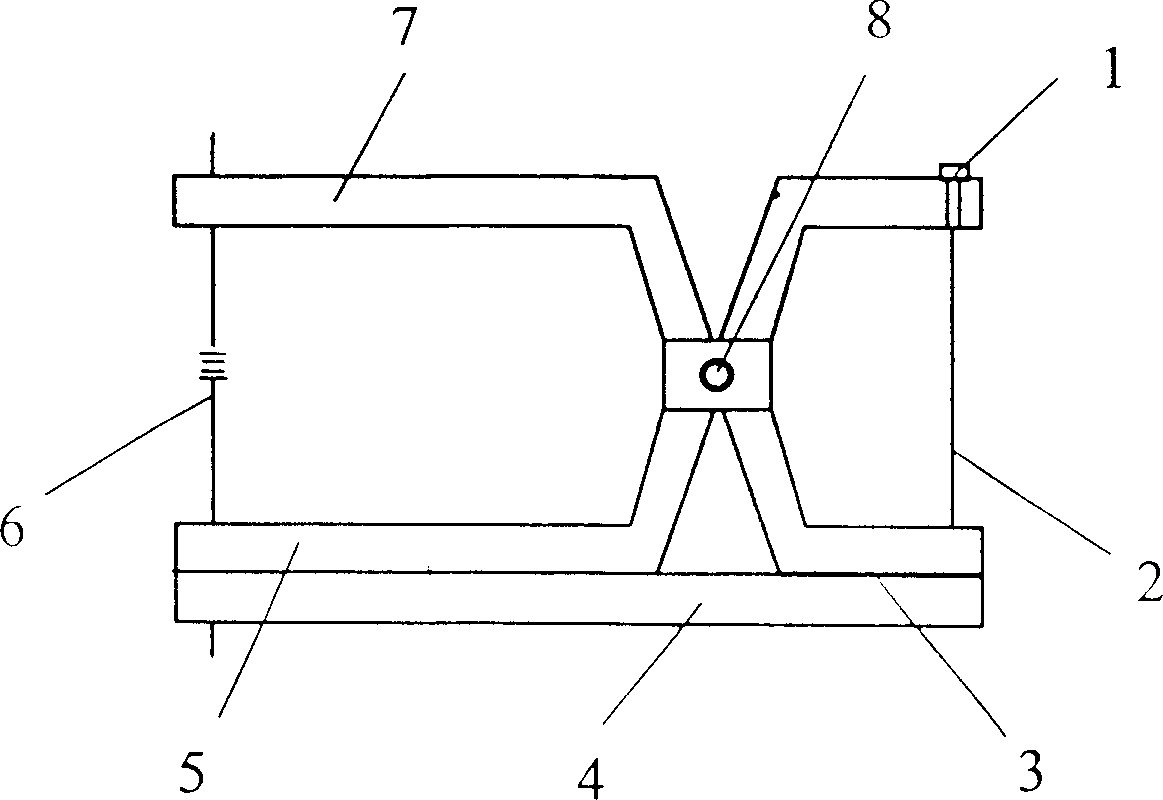 Optic fibre grating packing device