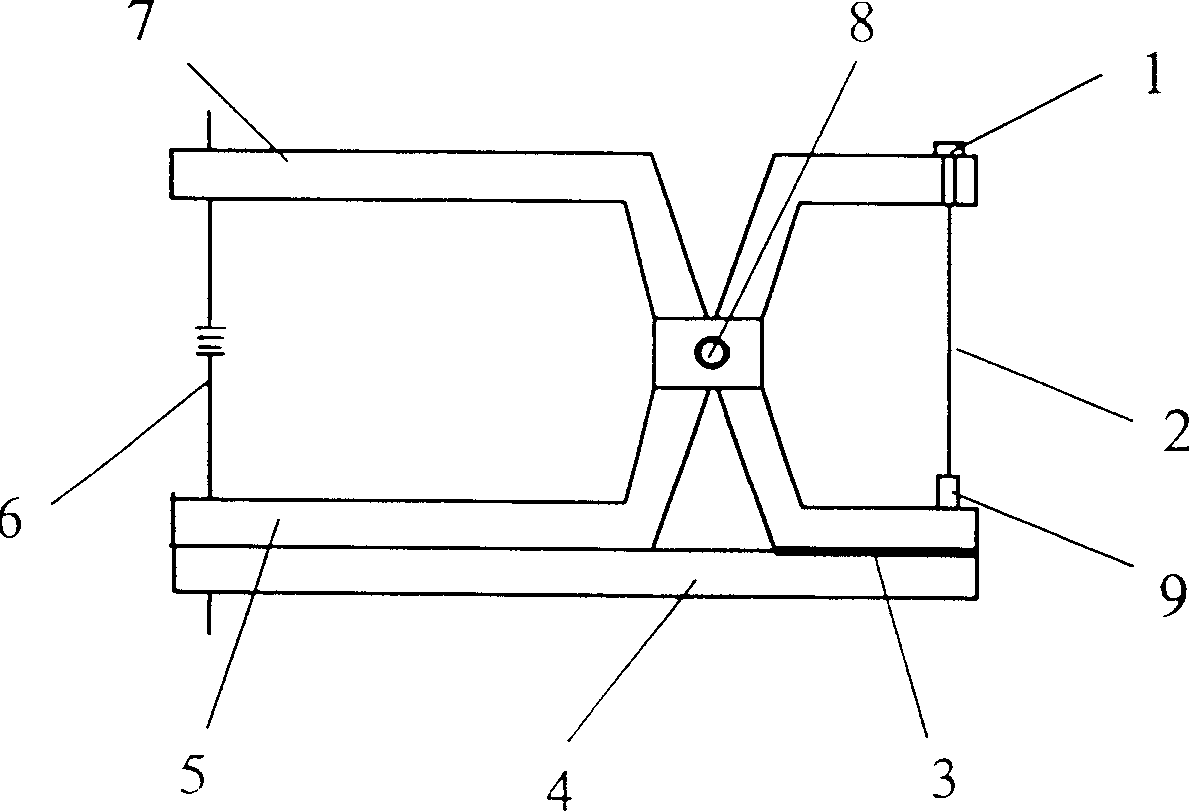 Optic fibre grating packing device