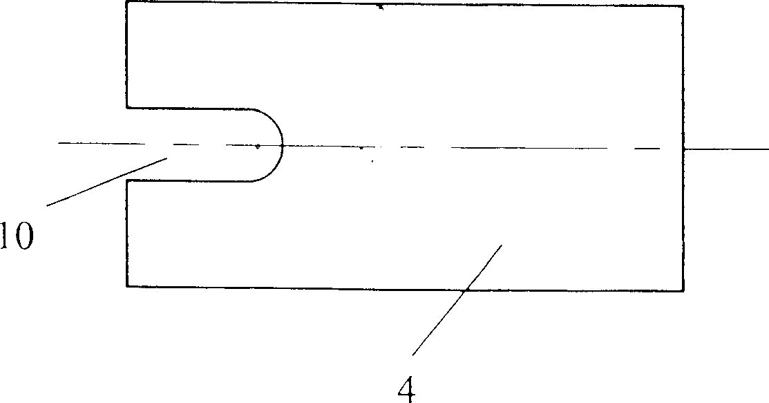 Optic fibre grating packing device