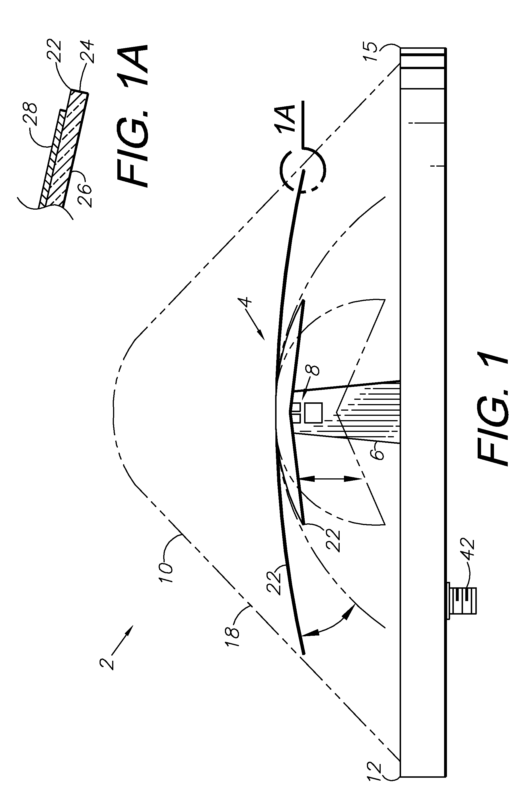 GNSS antenna with selectable gain pattern, method of receiving GNSS signals and antenna manufacturing method