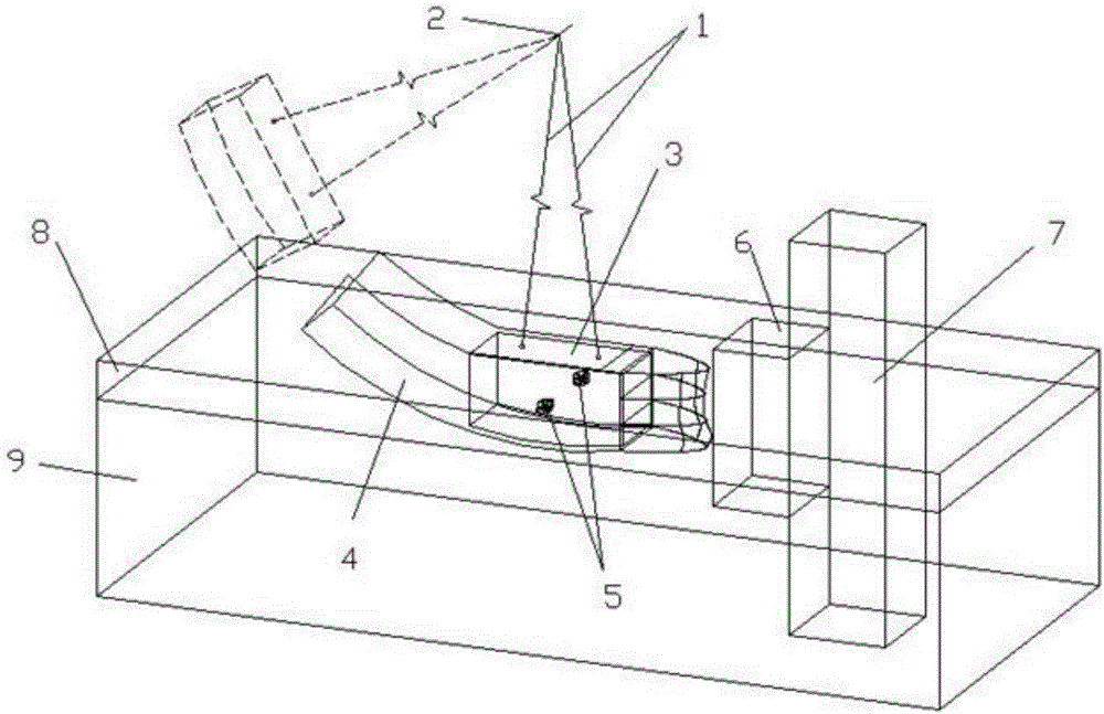 Device for testing pier collision system based on ship anti-collision device and test method thereof