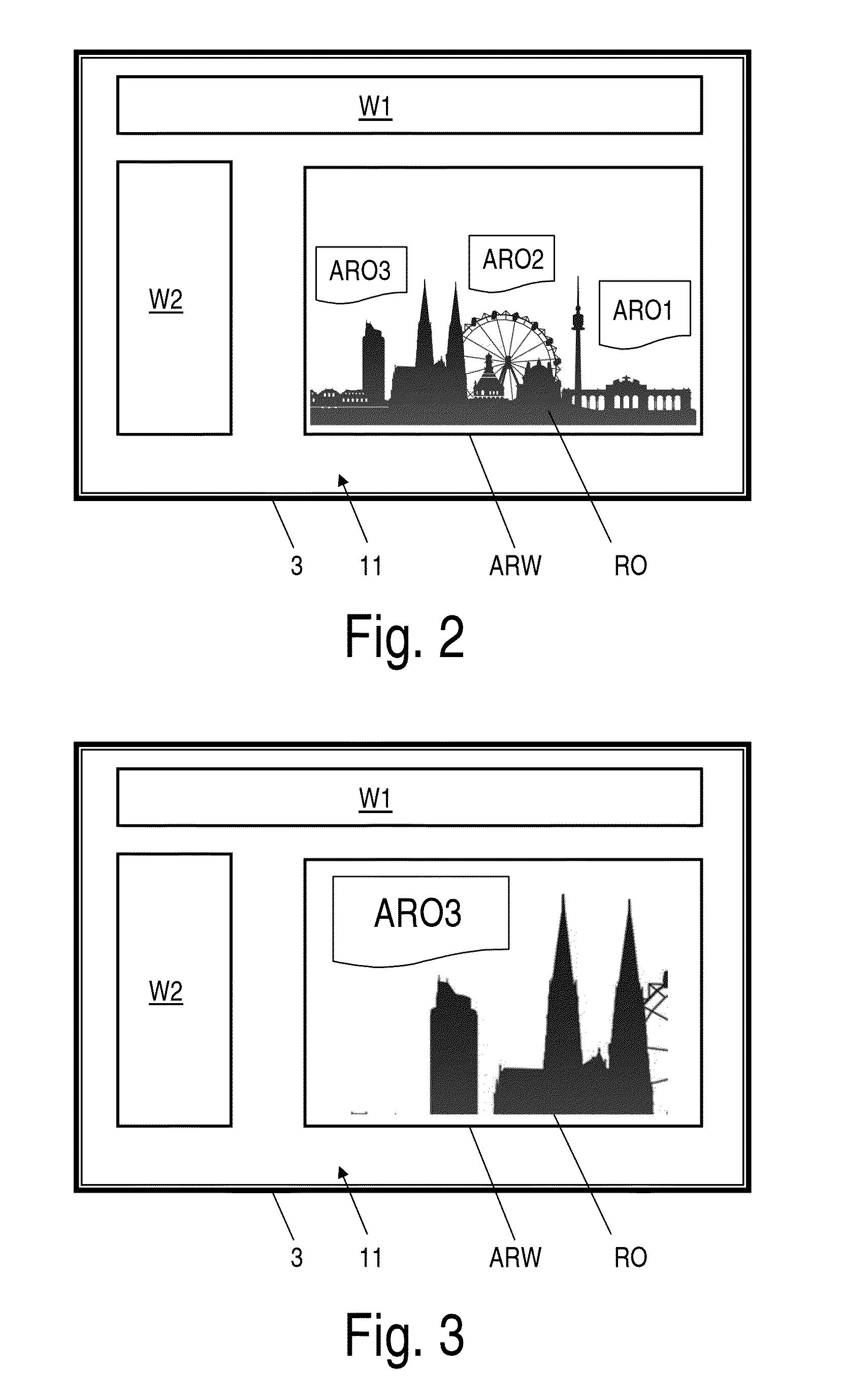 Mobile electronic device, method and webpage for visualizing location-based augmented reality content