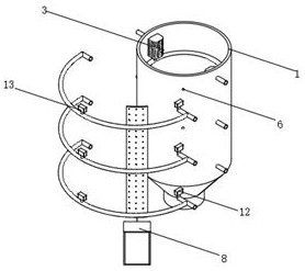 Latex powder spray drying tower