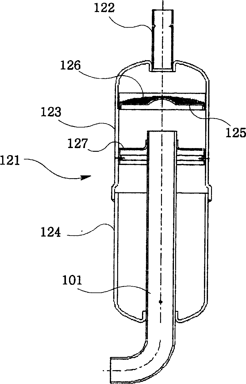 Liquid-storage tank of rotary compressor
