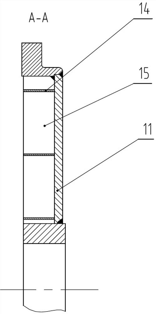 Particle damping and shock absorbing end cover and main generator using the end cover