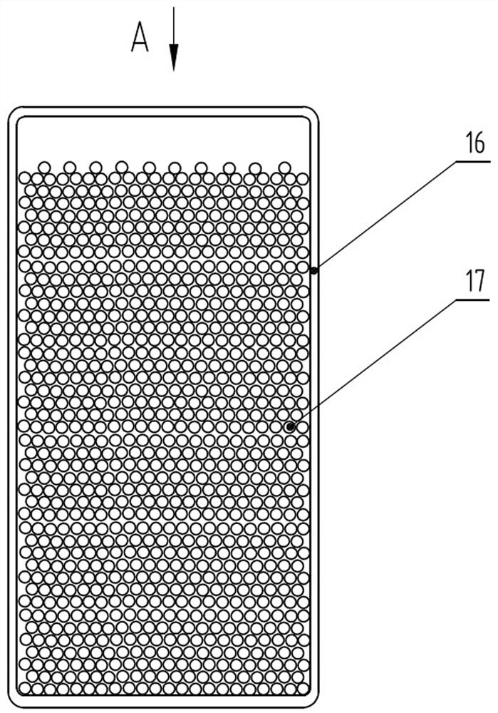 Particle damping and shock absorbing end cover and main generator using the end cover