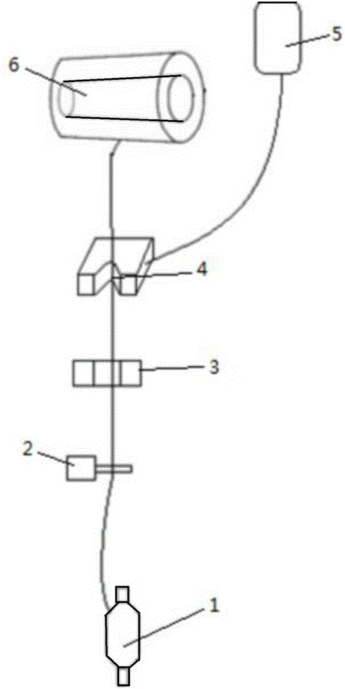 Online micro-processing method for yarn spooling