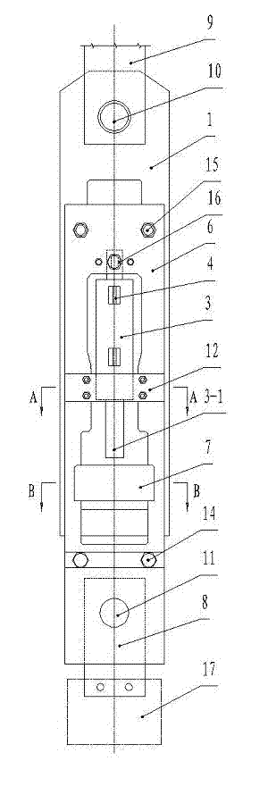 Sensing device for carrying out real-time monitoring on load bearing of single-rope winding hoisting system