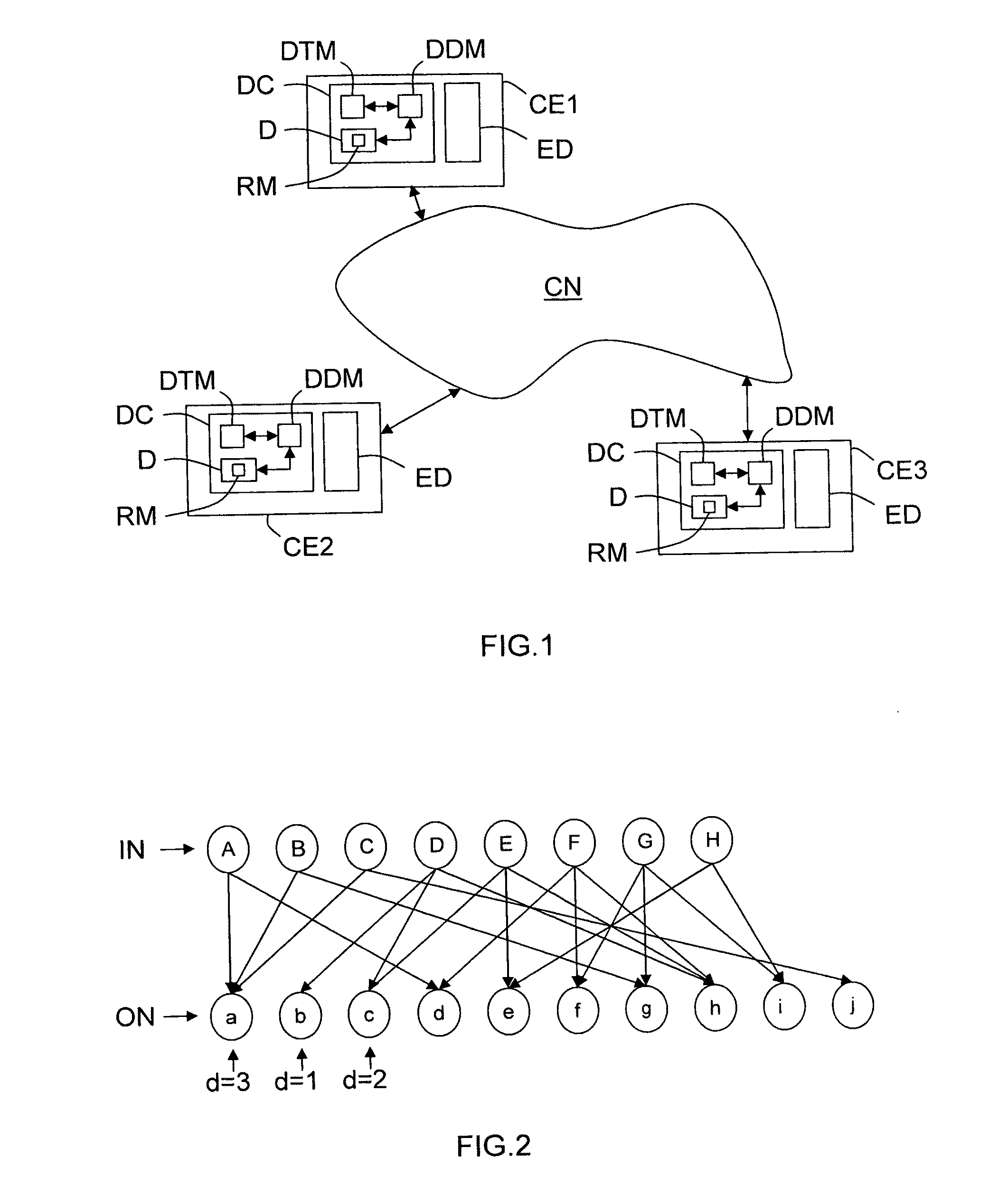 Network re-encoding method and device for re-encoding encoded symbols to be transmitted to communication equipments