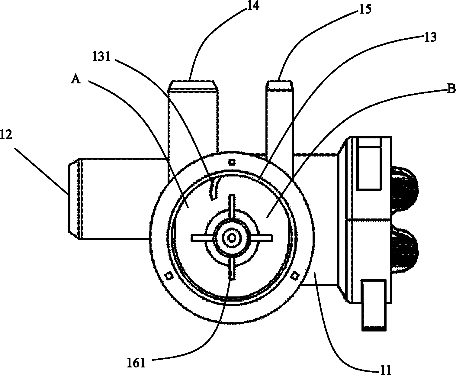 Water pump and washing machine provided with same