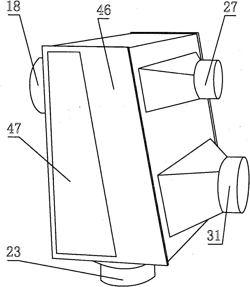 Air flow screening device for micron-sized powder materials