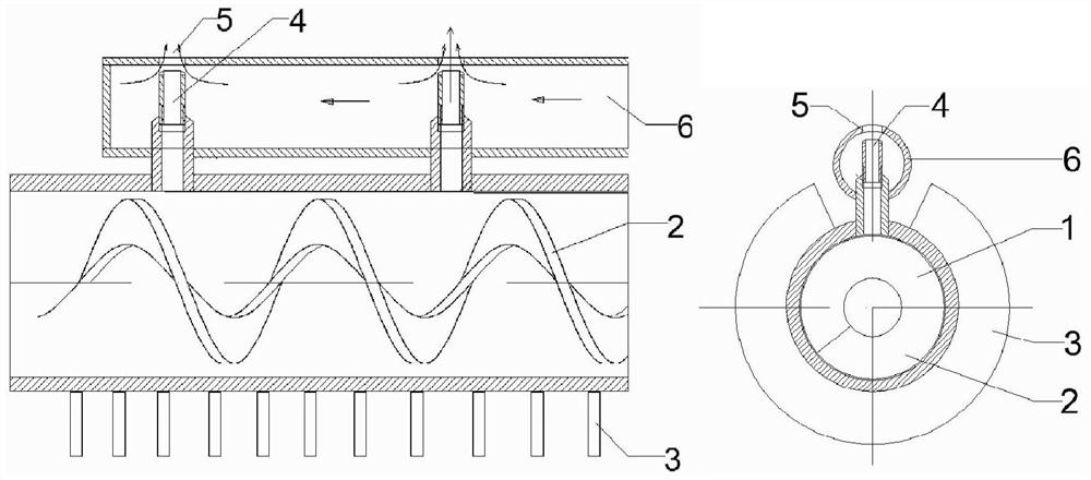 Wing type sludge tube pyrolysis reactor