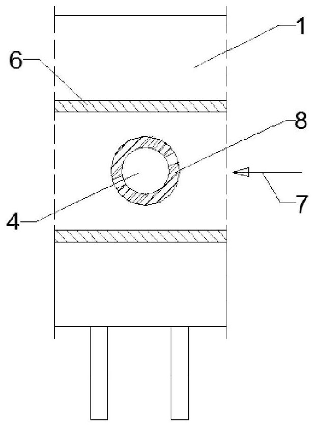 Wing type sludge tube pyrolysis reactor