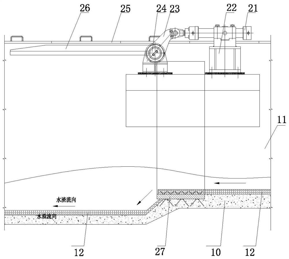 Slag sluice flap valve