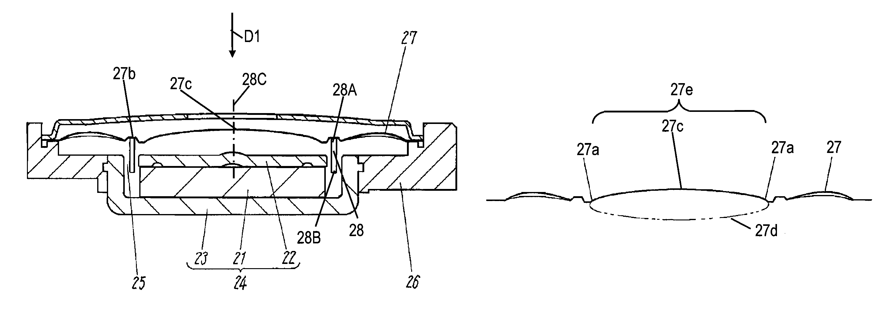 Speaker and device using the same