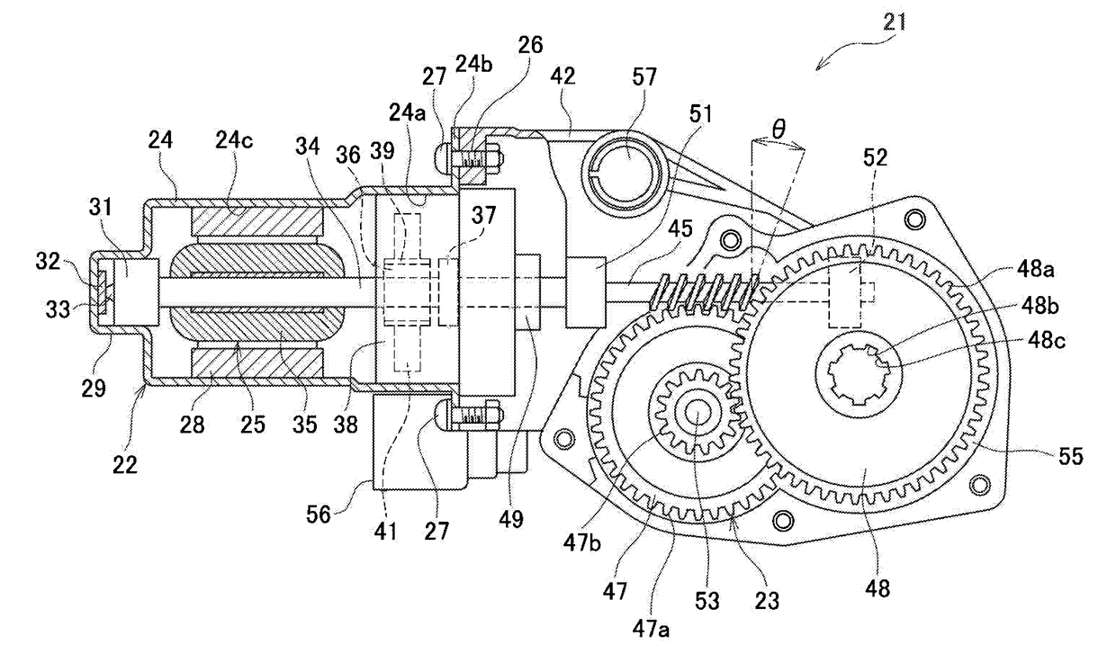 Seat driving device