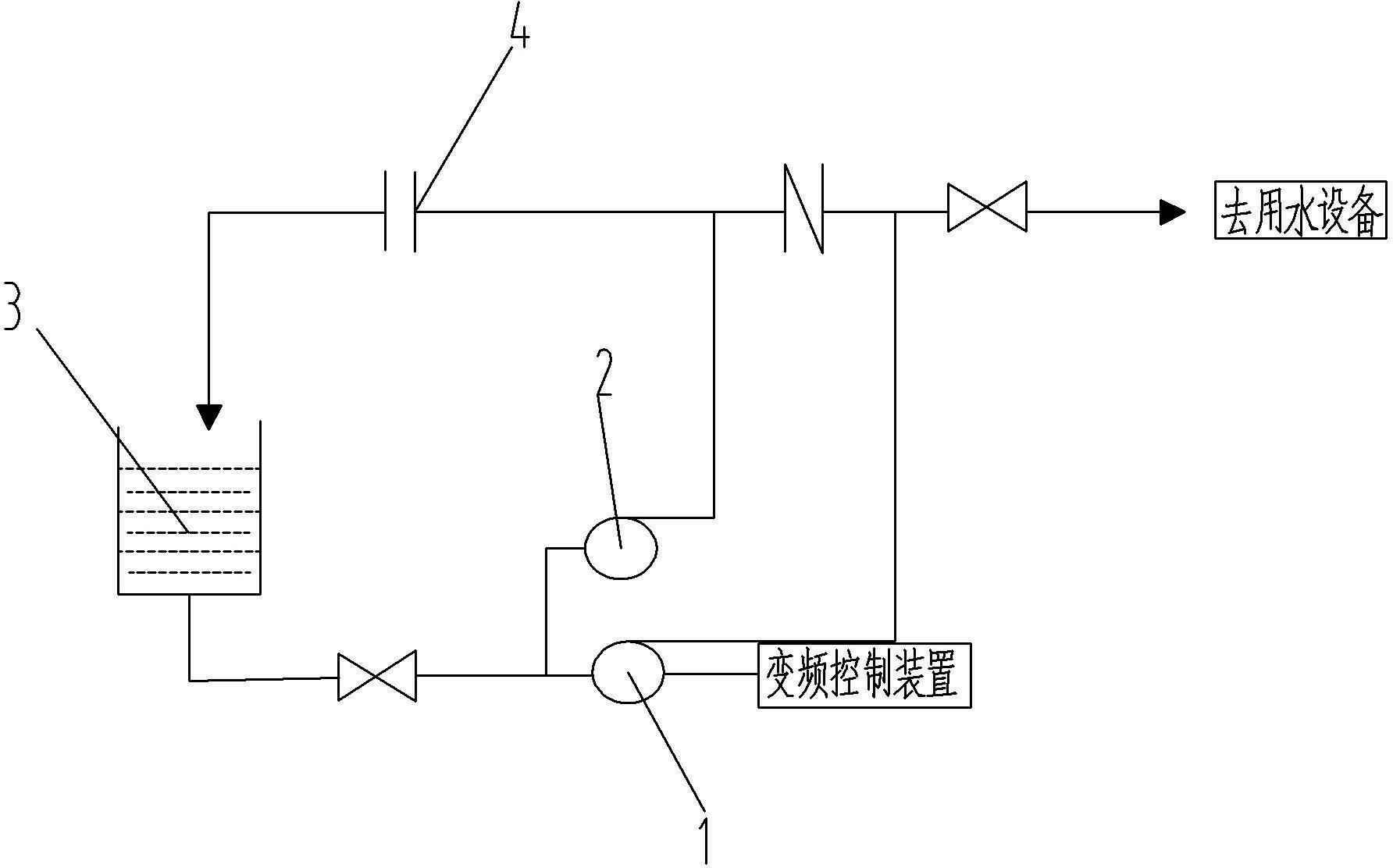 Underground variable-frequency constant-pressure water supply system