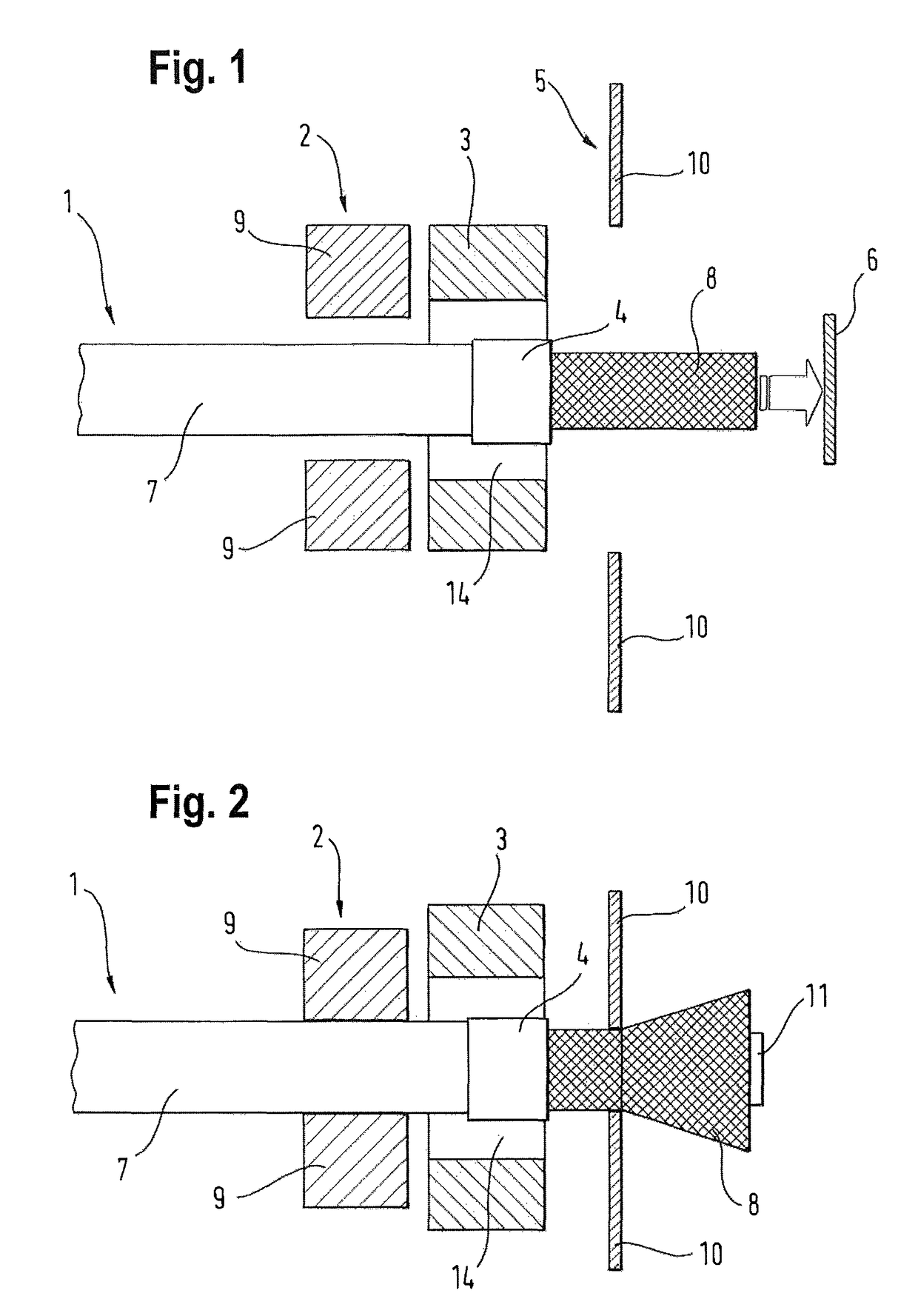 Device for processing an end of a cable