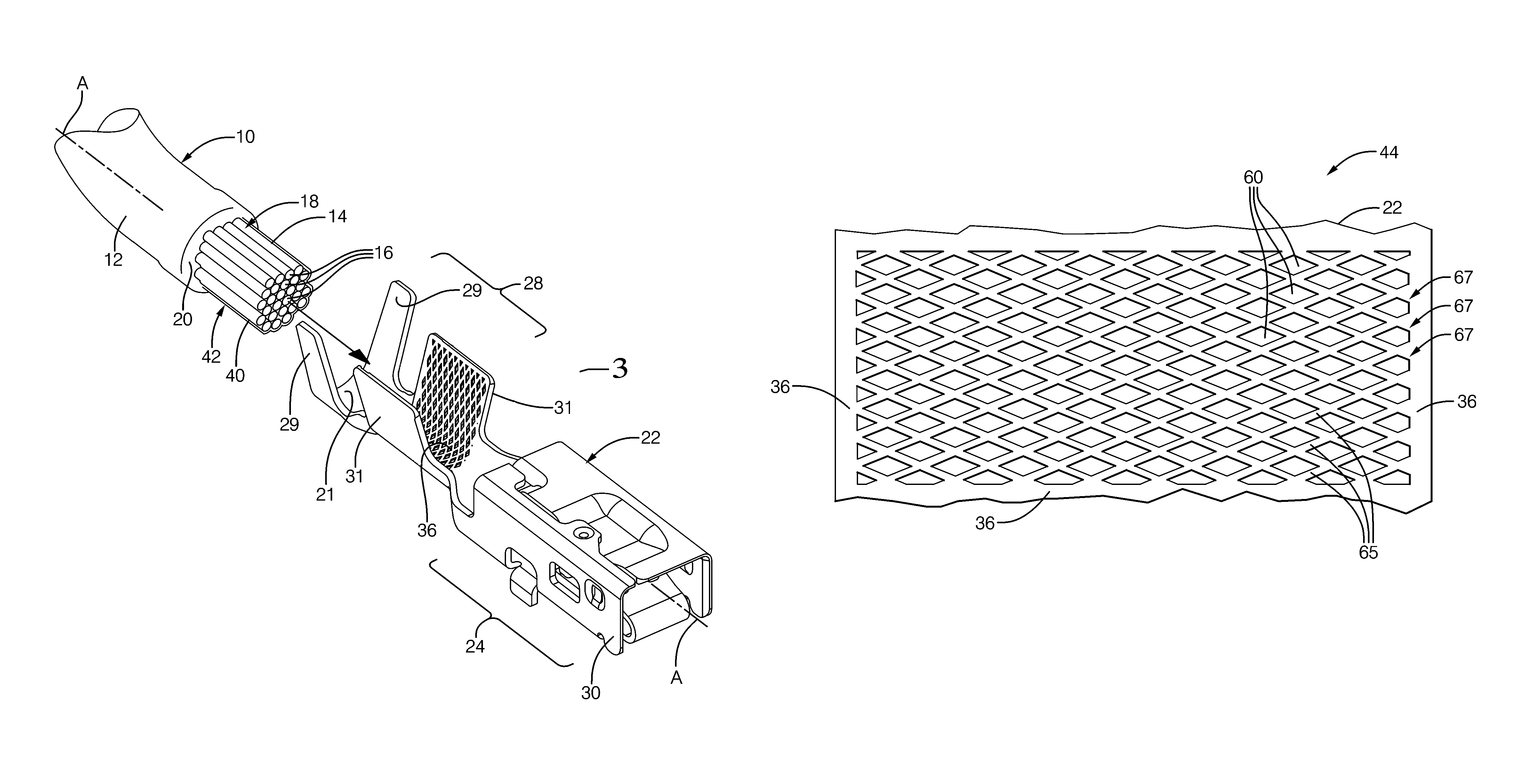 Electrical contact having knurl pattern with recessed rhombic elements that each have an axial minor distance