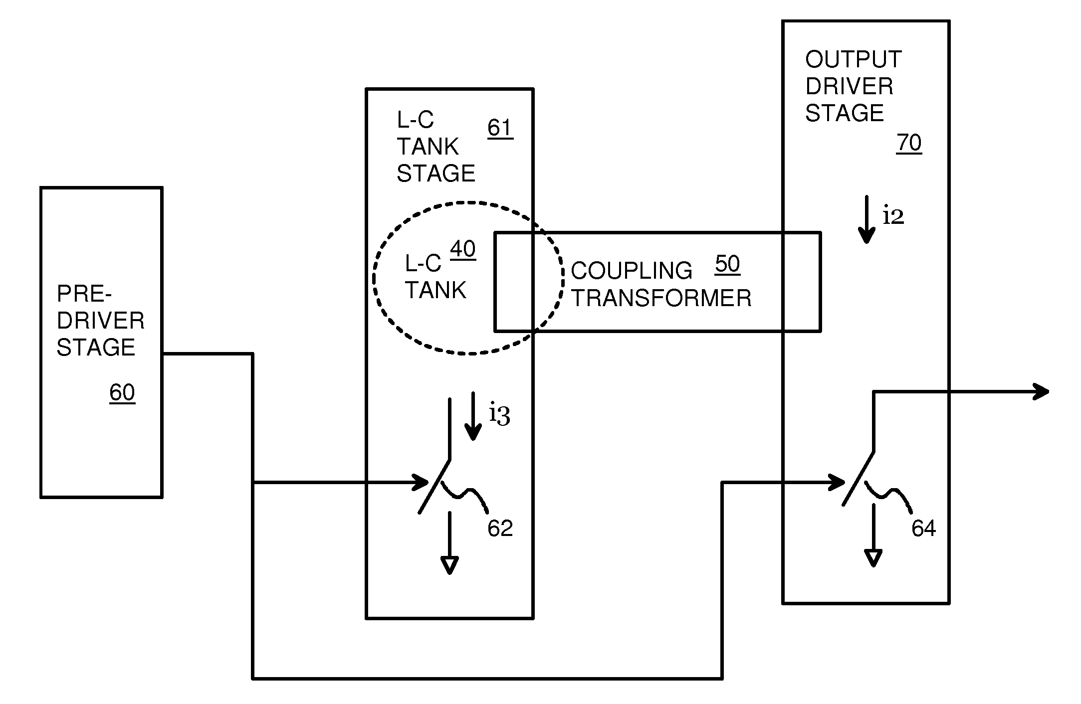 Re-Driver with Pre-Emphasis Injected Through a Transformer and Tuned by an L-C Tank