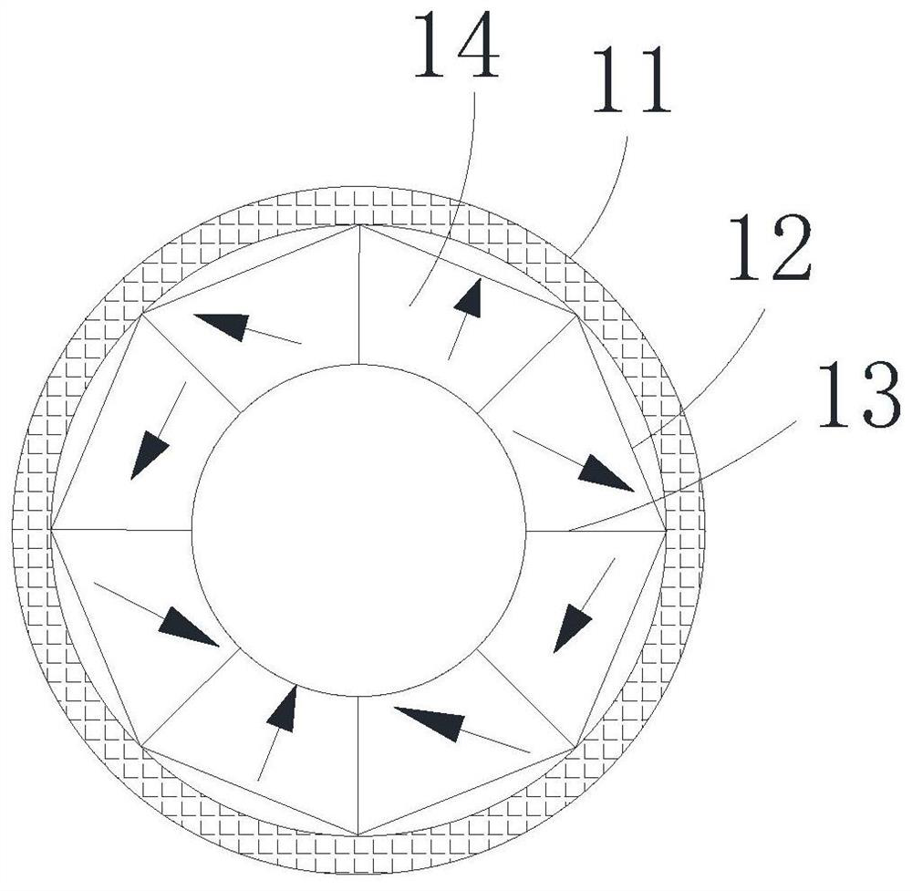 Inner and outer double-layer magnetic ring structure and preparation method thereof