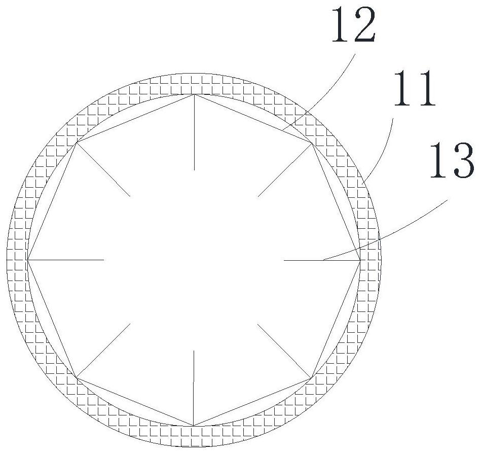 Inner and outer double-layer magnetic ring structure and preparation method thereof