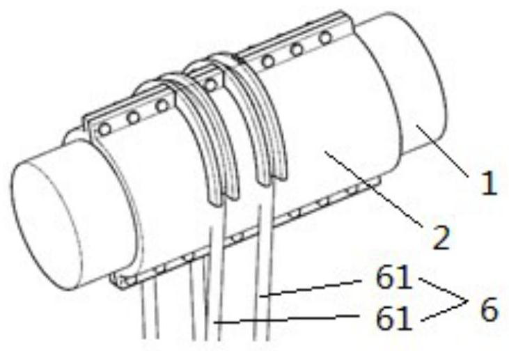 A suspension bridge suspension cable vibration reduction system