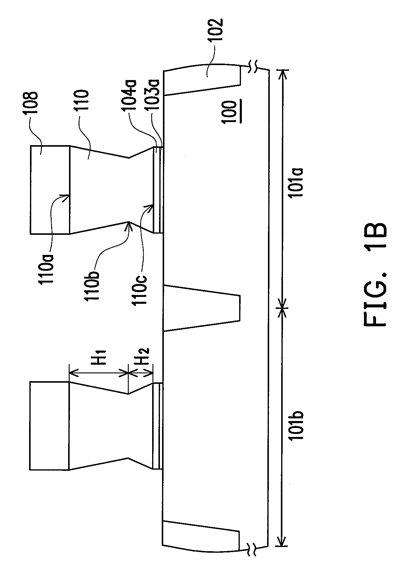 Semiconductor device with trench of various widths
