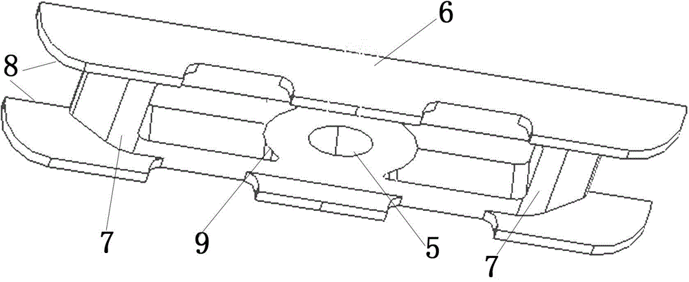 Plate spring clamp combined structure for heavy-load dumper