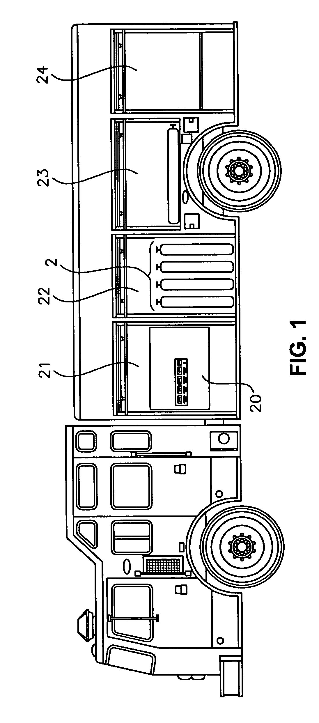 Vehicle mounted compressed air distribution system