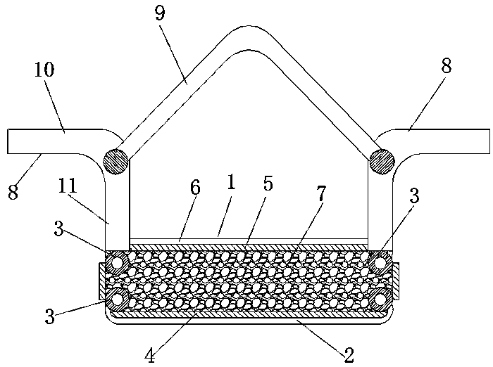 Disposable environment-friendly heat preservation cover of molten iron conveying tank and use method