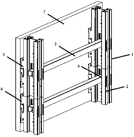 Fabricated partition wall steel keel system and fabricating method