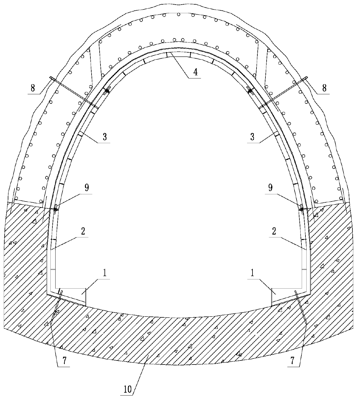 Fabricated formwork of egg-shaped tunnel and lining method of egg-shaped tunnel