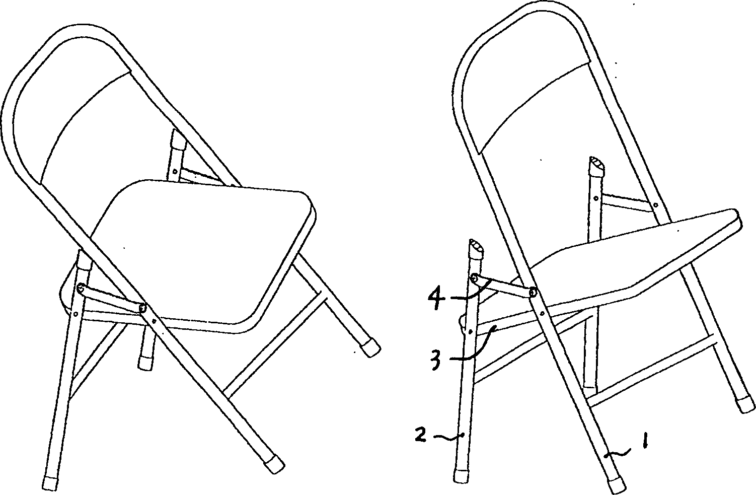 Foldable chair support