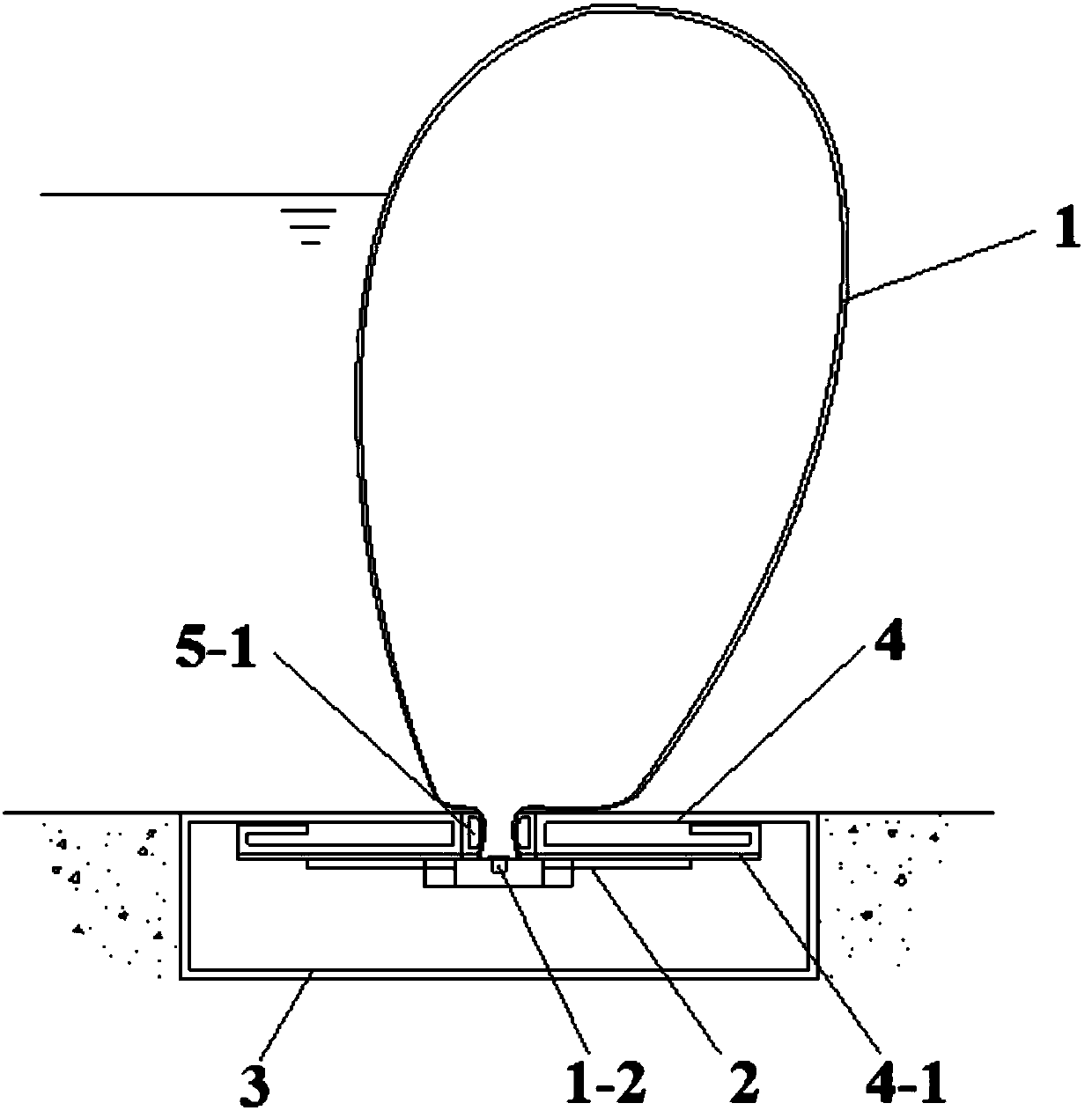 Movable quick-mounting type emergency waterlogging prevention gas pipe wall