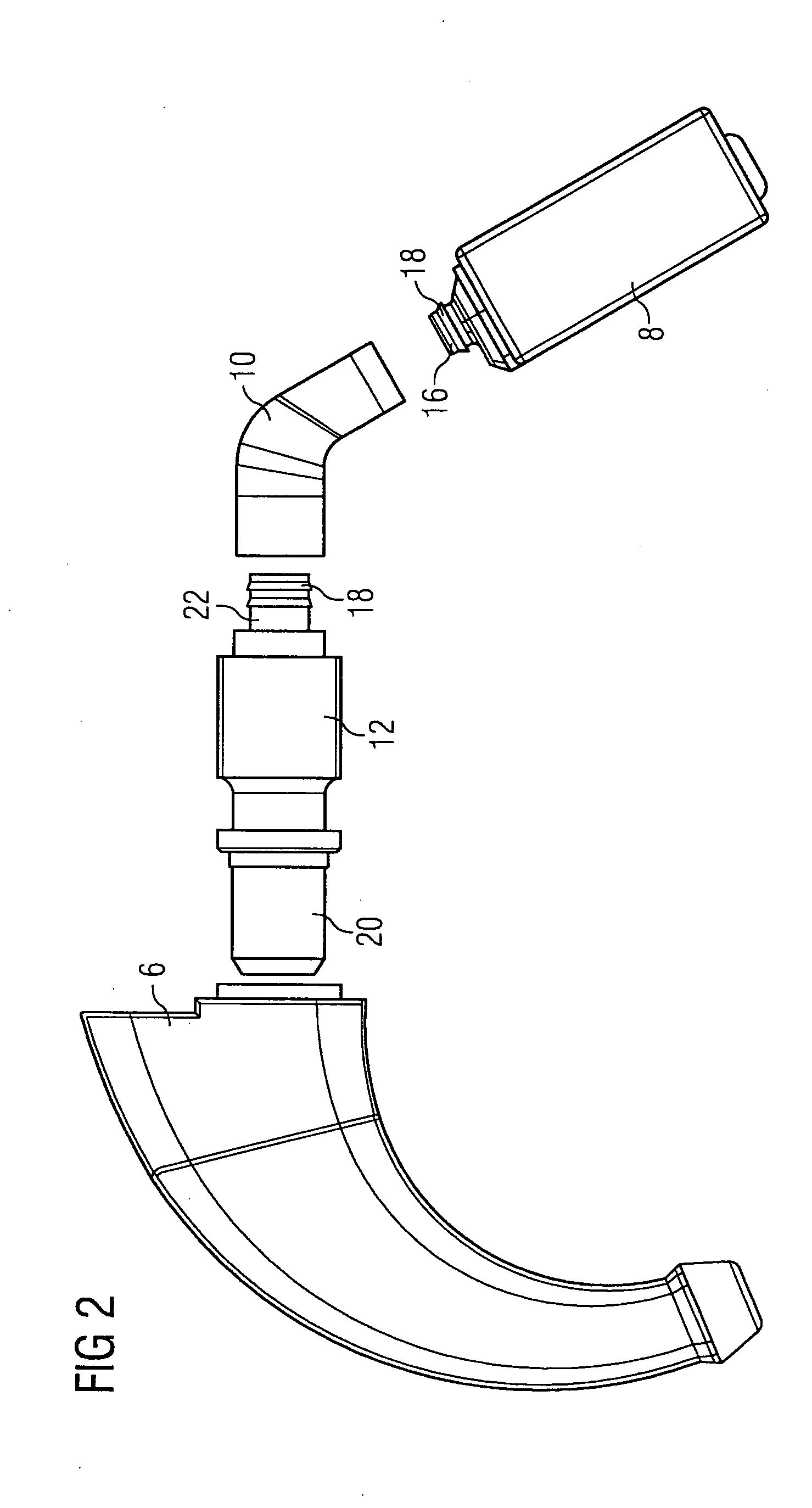 Hearing device with a fixing for a hearing tube
