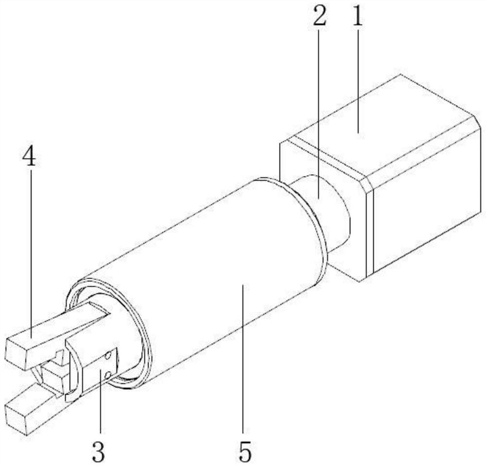Clamp driven by motor