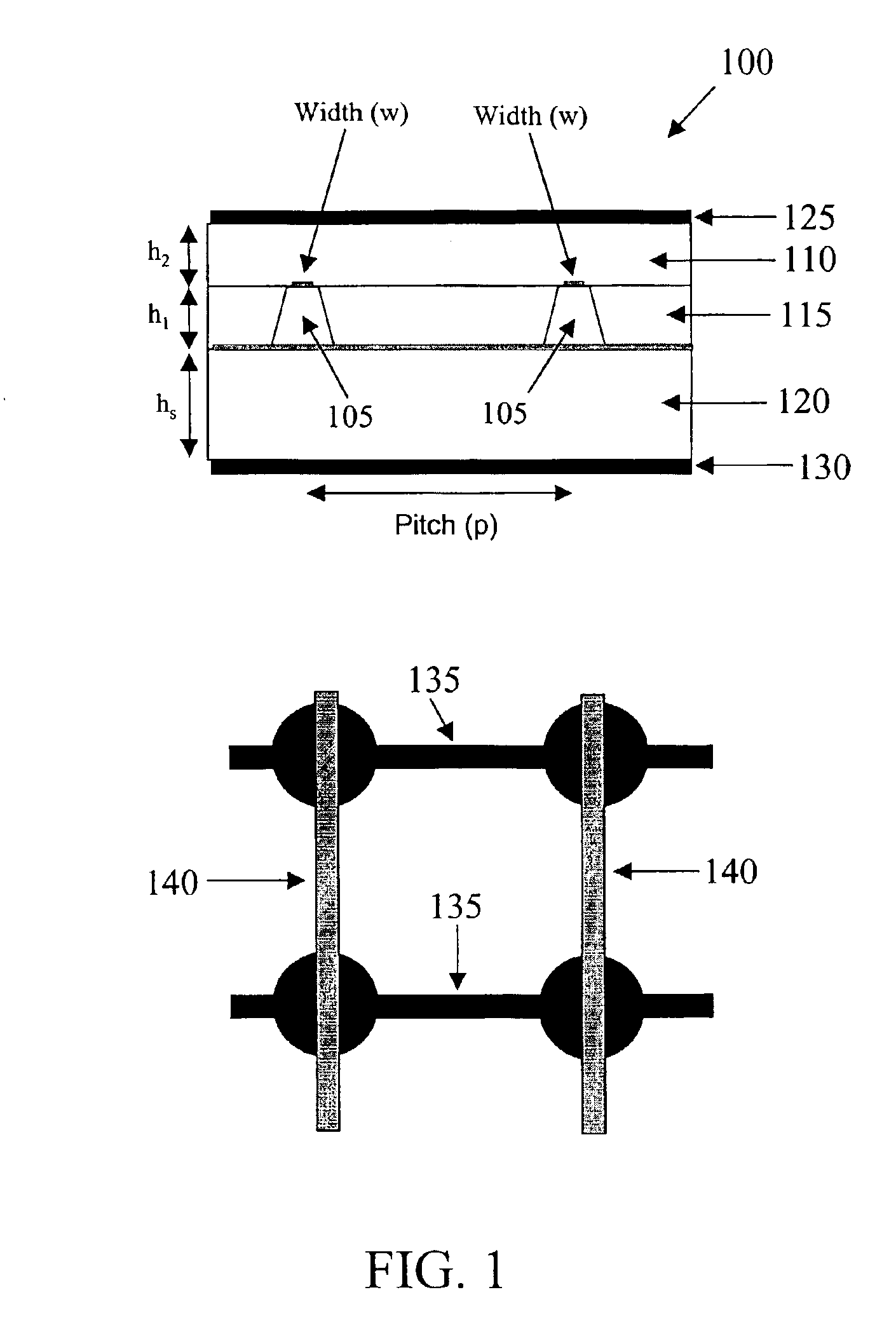 Crosstalk reduction in a crosspoint thyristor switching array using a shielded dielectric stack