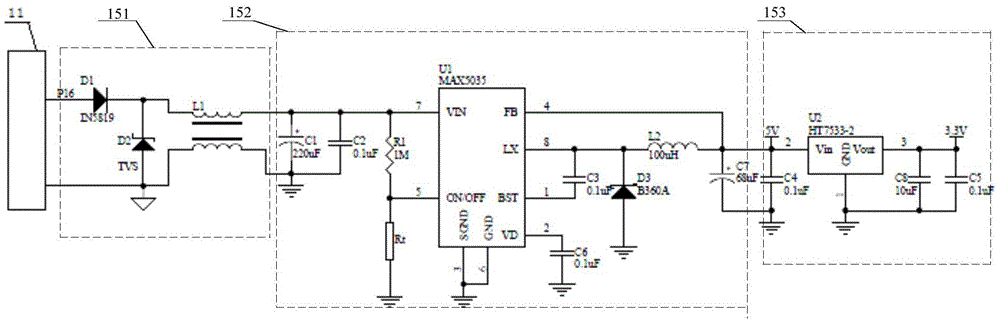 A vehicle electronic device