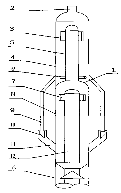 Settler-free two-stage-cyclone-series-connected gas-solid separation method and equipment
