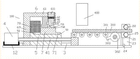 Workbench device used for board machining and provided with shock absorption and line pressing functions and use method of workbench device